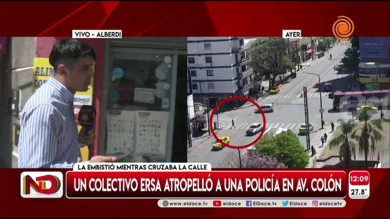 Un testigo contó detalles del accidente de la policía atropellada por un colectivo