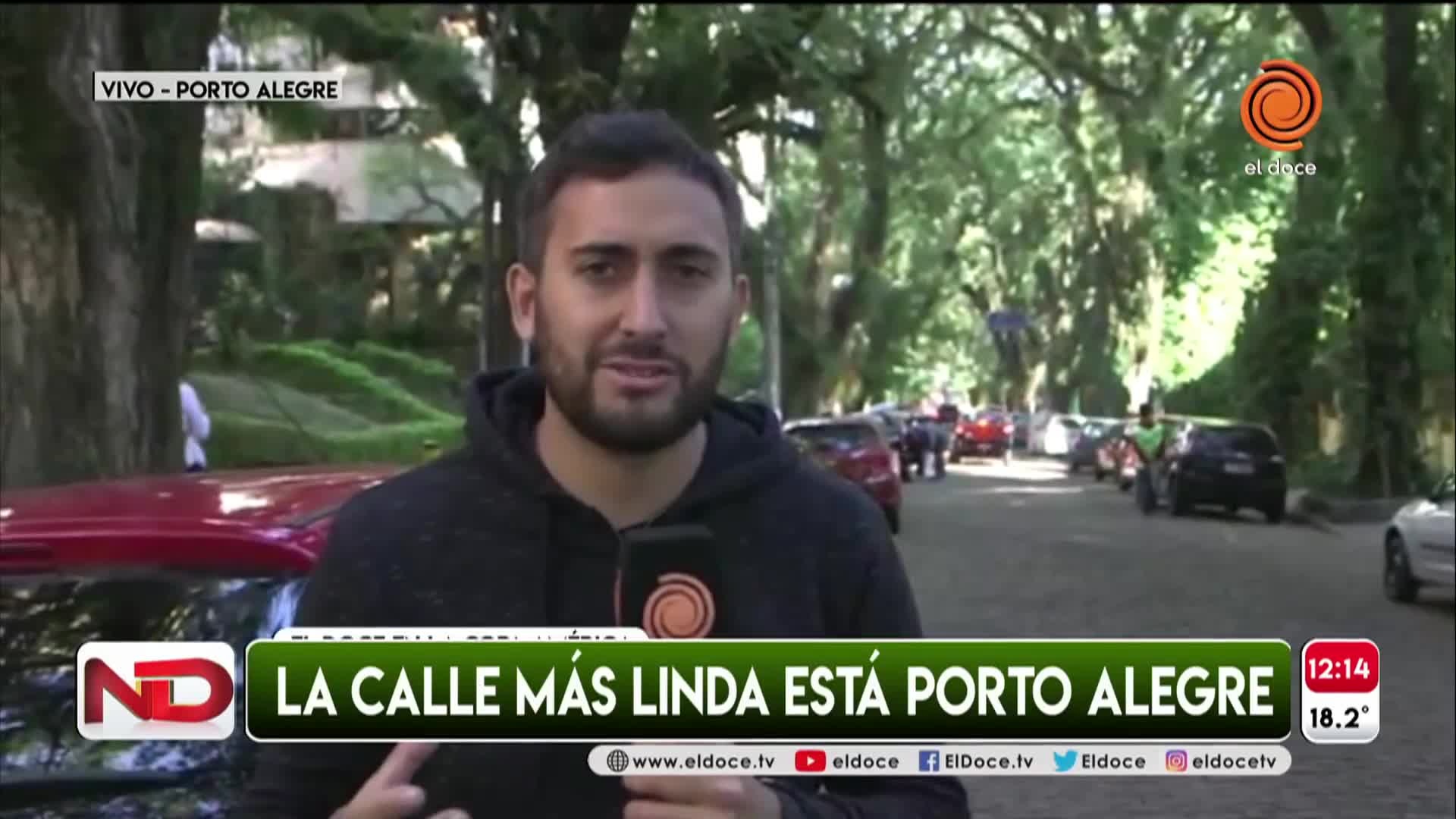 La "calle más linda del mundo" en Porto Alegre