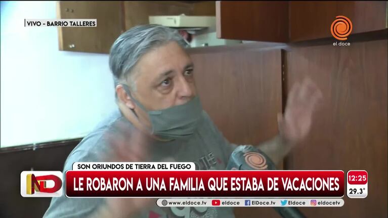 Desvalijaron a una familia que vino de vacaciones a Córdoba