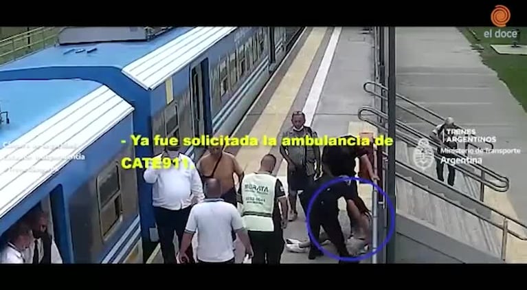 Se desvaneció, cayó debajo de un tren y se salvó 