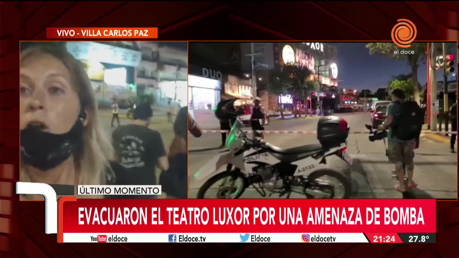 Amenaza de bomba: la situación en el Teatro Luxor