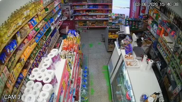 Asalto a mano armada un kiosco céntrico de Carlos Paz