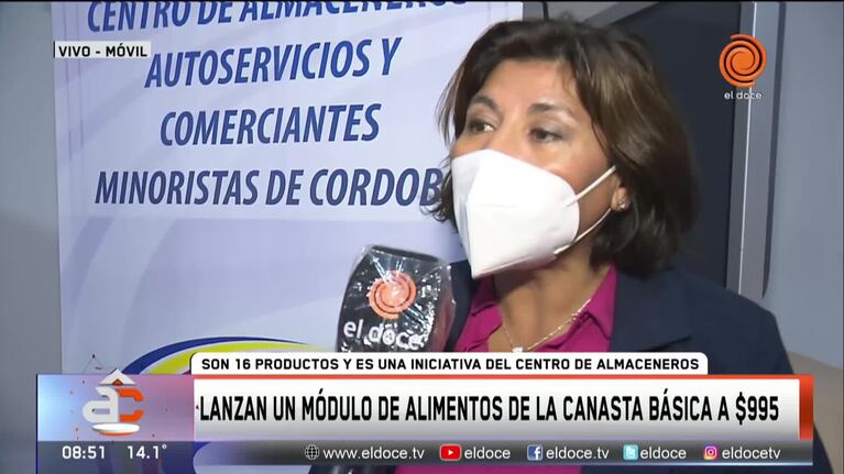 Córdoba: lanzan un módulo con alimentos de la canasta básica a $995