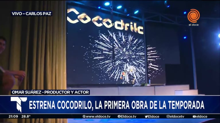 Cocodrilo inauguró la temporada de espectáculos en Carlos Paz