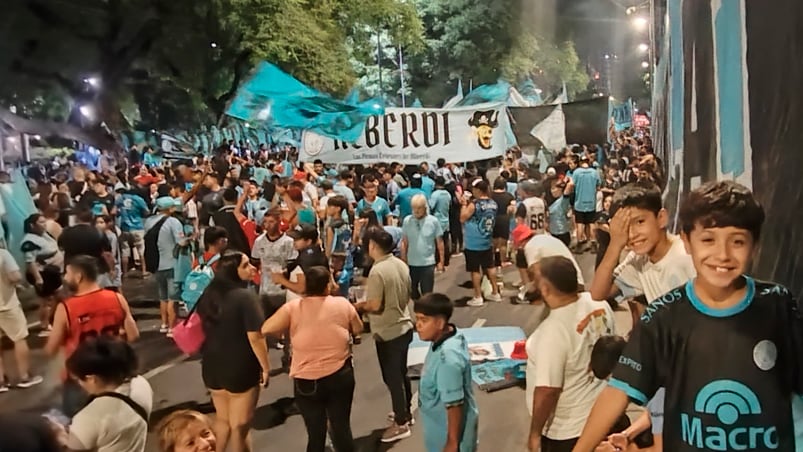 La fiesta de los hinchas de Belgrano