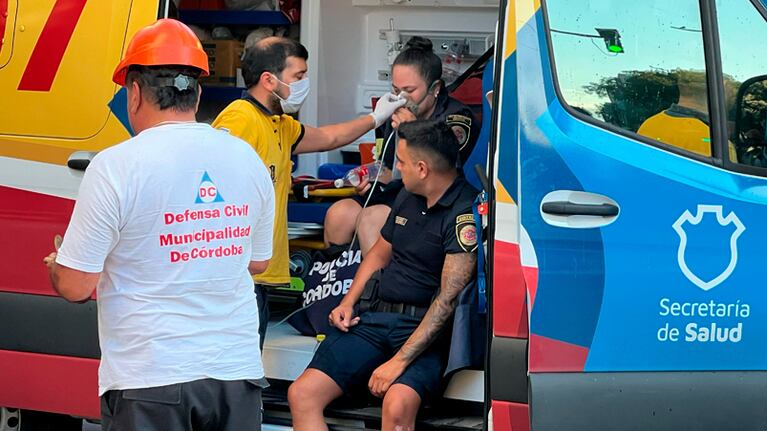 La evacuación de la Torre Ángela por un incendio
