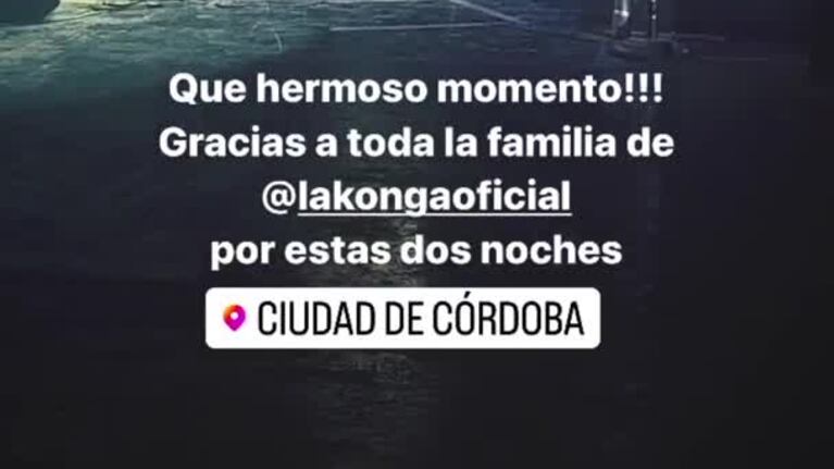 Nahuel Pennisi vivió un momento mágico con La Konga