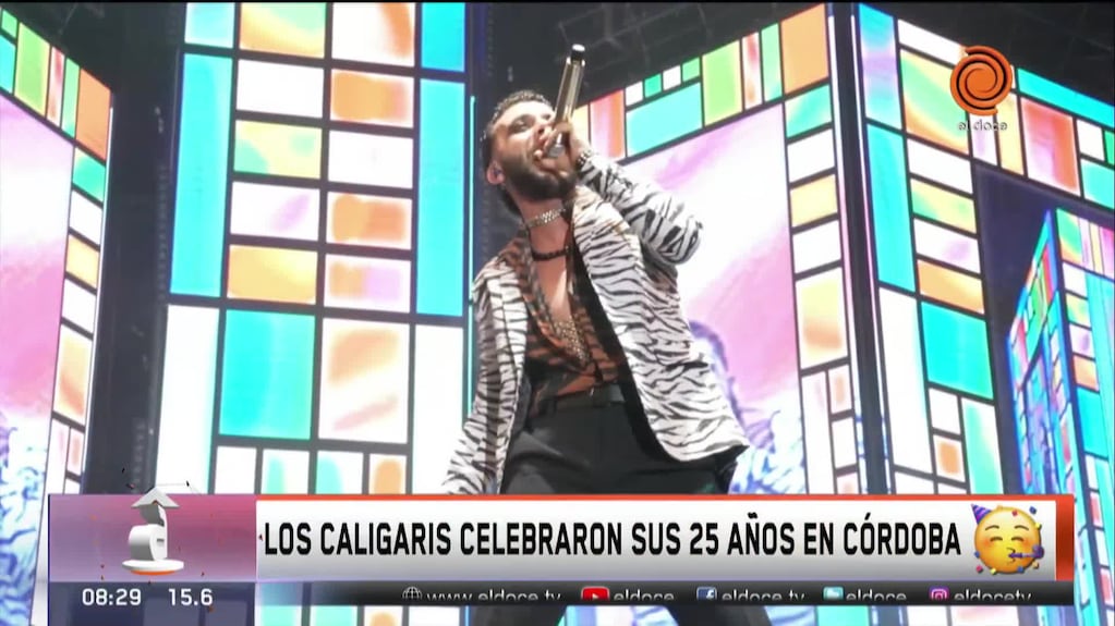Los Caligaris celebraron sus 25 años ante más de 15 mil personas en Córdoba