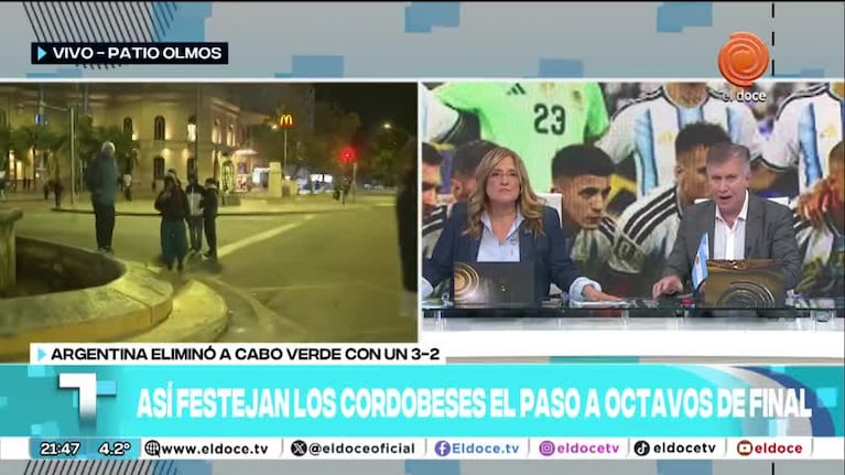 Euforia, gritos y alegría: los festejos tras el triunfo de Argentina en Córdoba