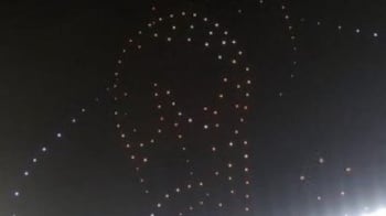 El insólito error del show de drones para Messi