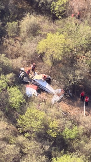 Desde el aire: así quedó la avioneta que cayó en la Valparaíso