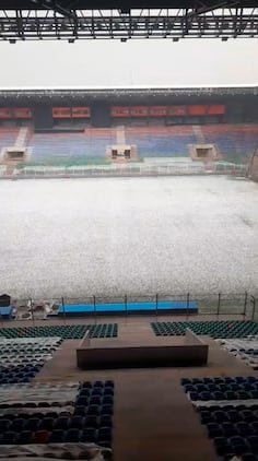 Granizo en La Pedrera