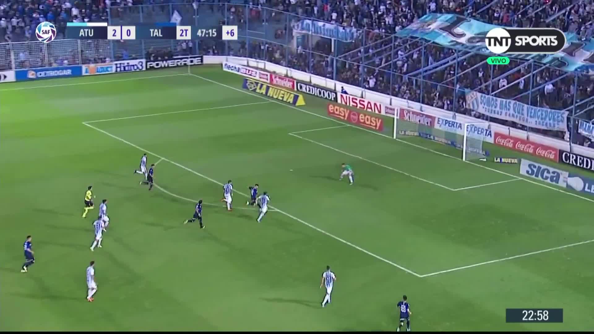 El gol de Bustos para Talleres