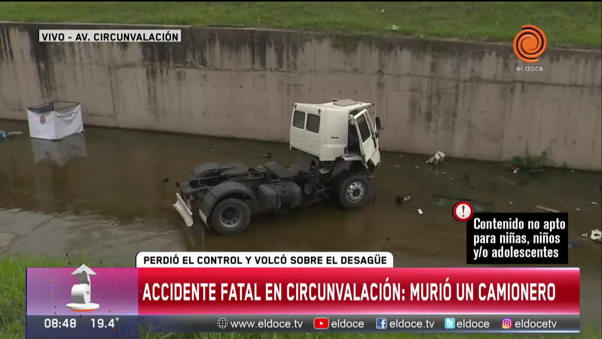 Accidente fatal en avenida Circunvalación