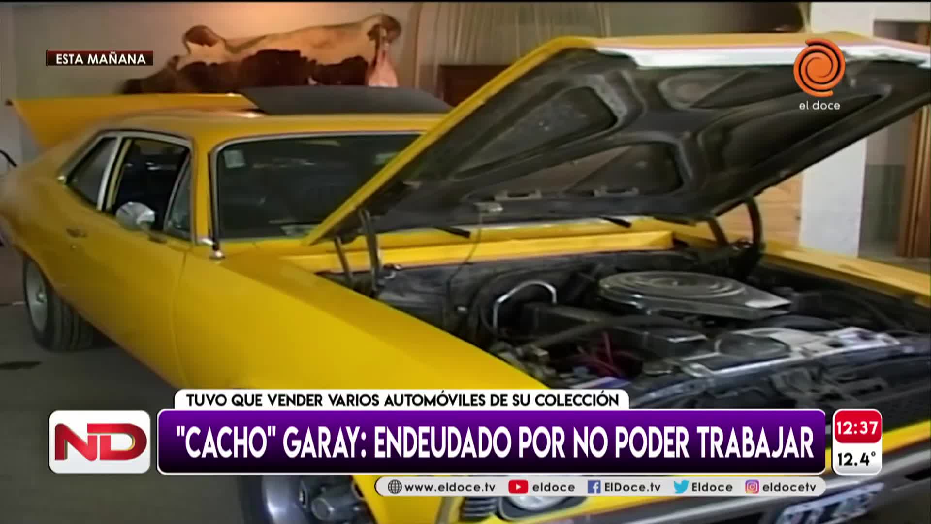 El duro momento de Cacho Garay: vende sus autos para pagar deudas