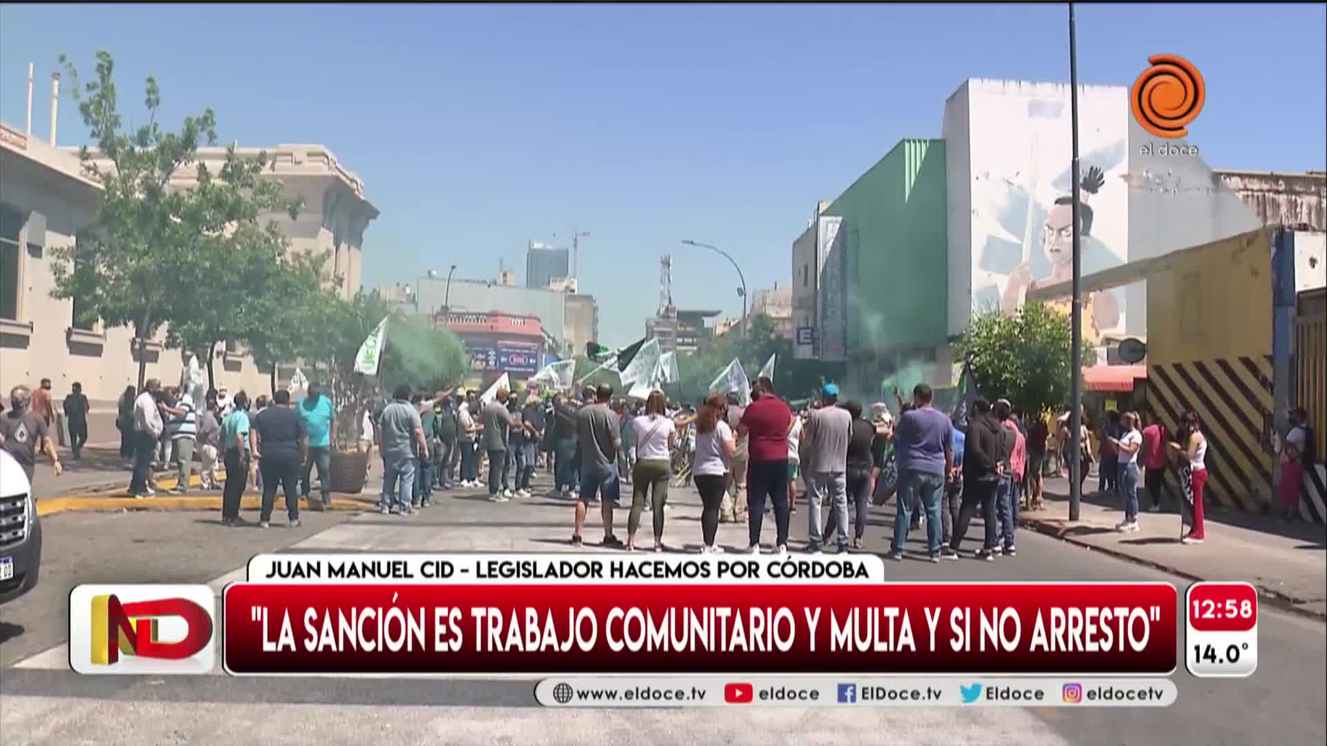 La Legislatura trata dos proyectos para limitar las manifestaciones callejeras