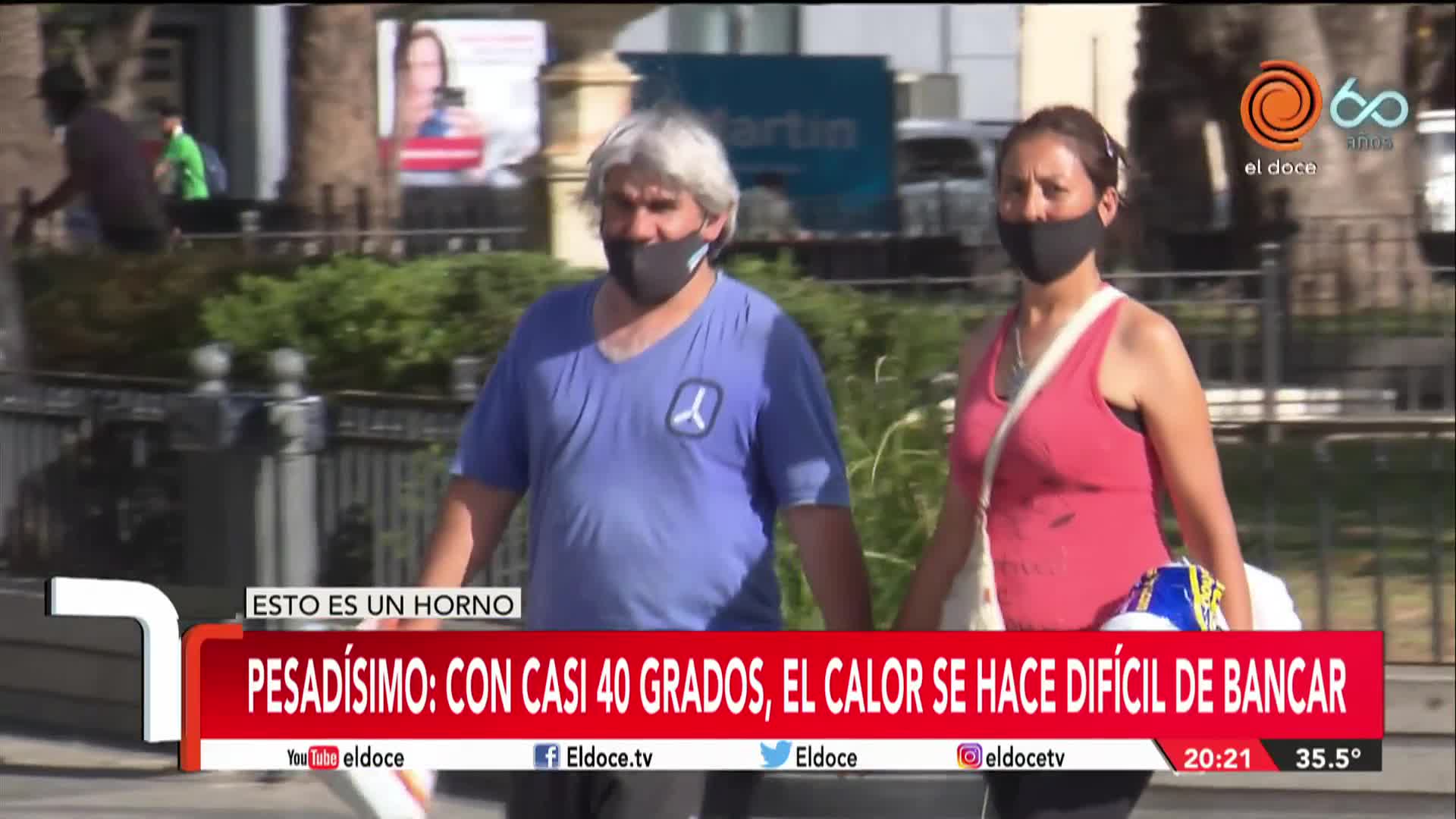 Calor agobiante: cómo lo vivieron los cordobeses en las calles de la ciudad