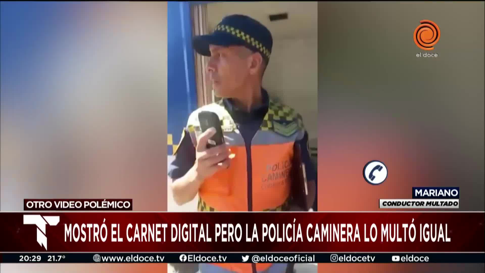 El enojo de un conductor con un policía que pidió multarlo "por pelotudo"