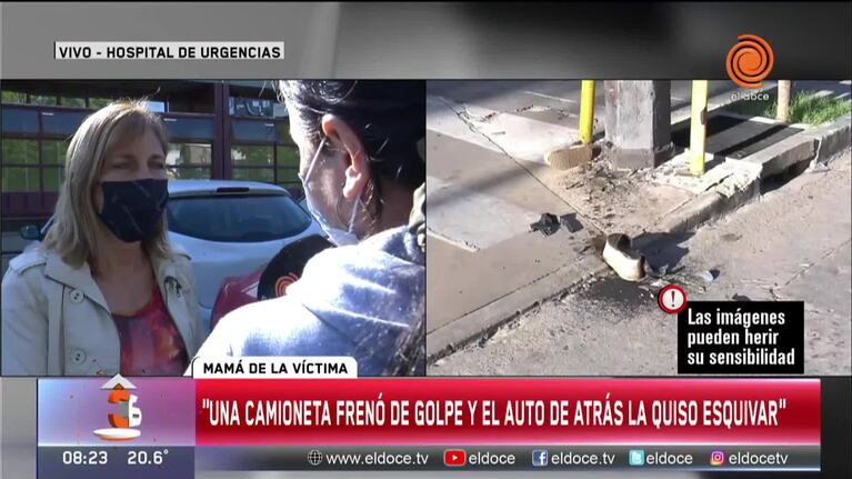 Acoso callejero y accidente: el dolor de la mamá de la joven amputada