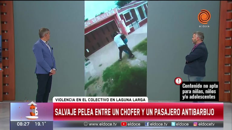 Un pasajero y un chofer de colectivo a los golpes y amenazas 