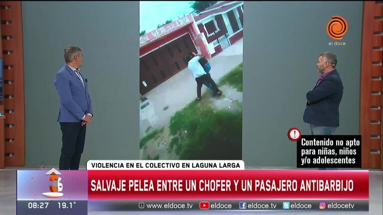 Un pasajero y un chofer de colectivo a los golpes y amenazas