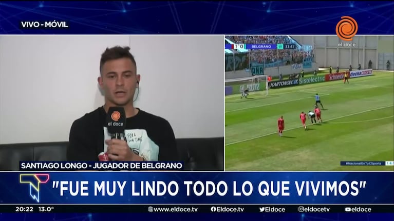 Santiago Longo habló del ascenso de Belgrano