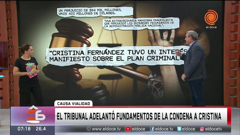 El Tribunal adelantó los fundamentos de la condena a Cristina Kirchner