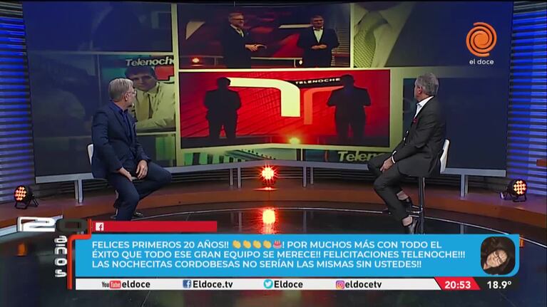 20 años de Telenoche: los conductores respondieron preguntas de los cordobeses