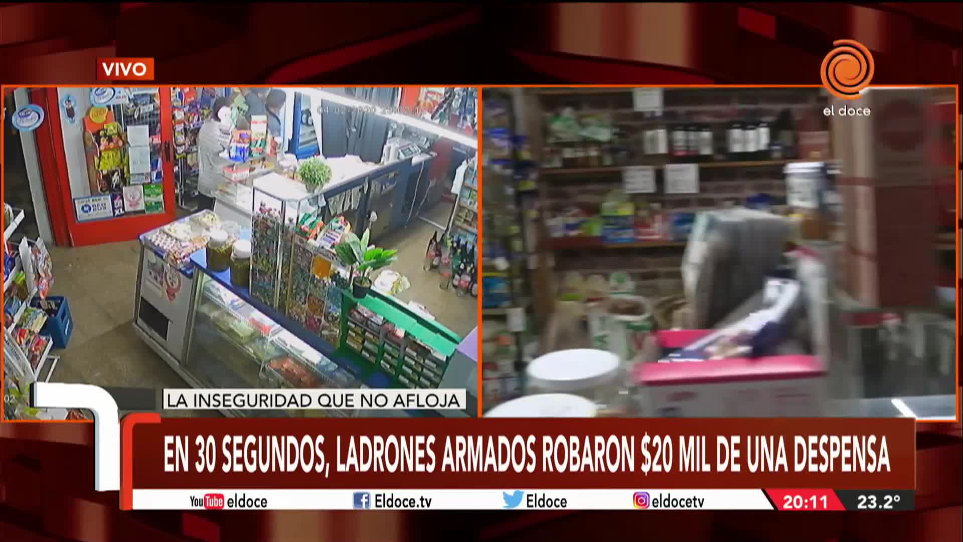 A punta de pistola, robaron 20 mil pesos en un kiosco