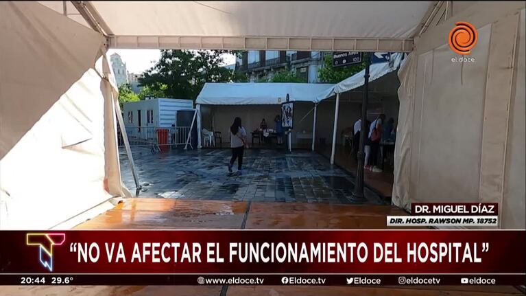 Ómicron: el brote llegó al Rawson y hay diez profesionales infectados