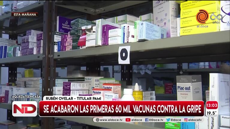 PAMI anunció que se acabaron las primeras 60 mil vacunas contra la gripe