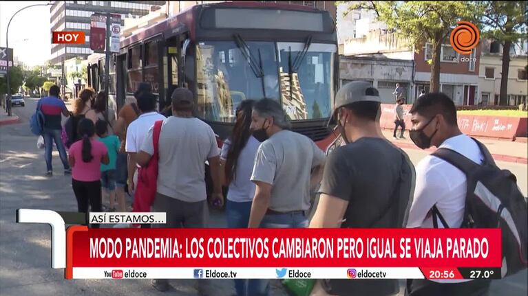 Transporte urbano en pandemia: colectivos llenos, menos frecuencia y más caro