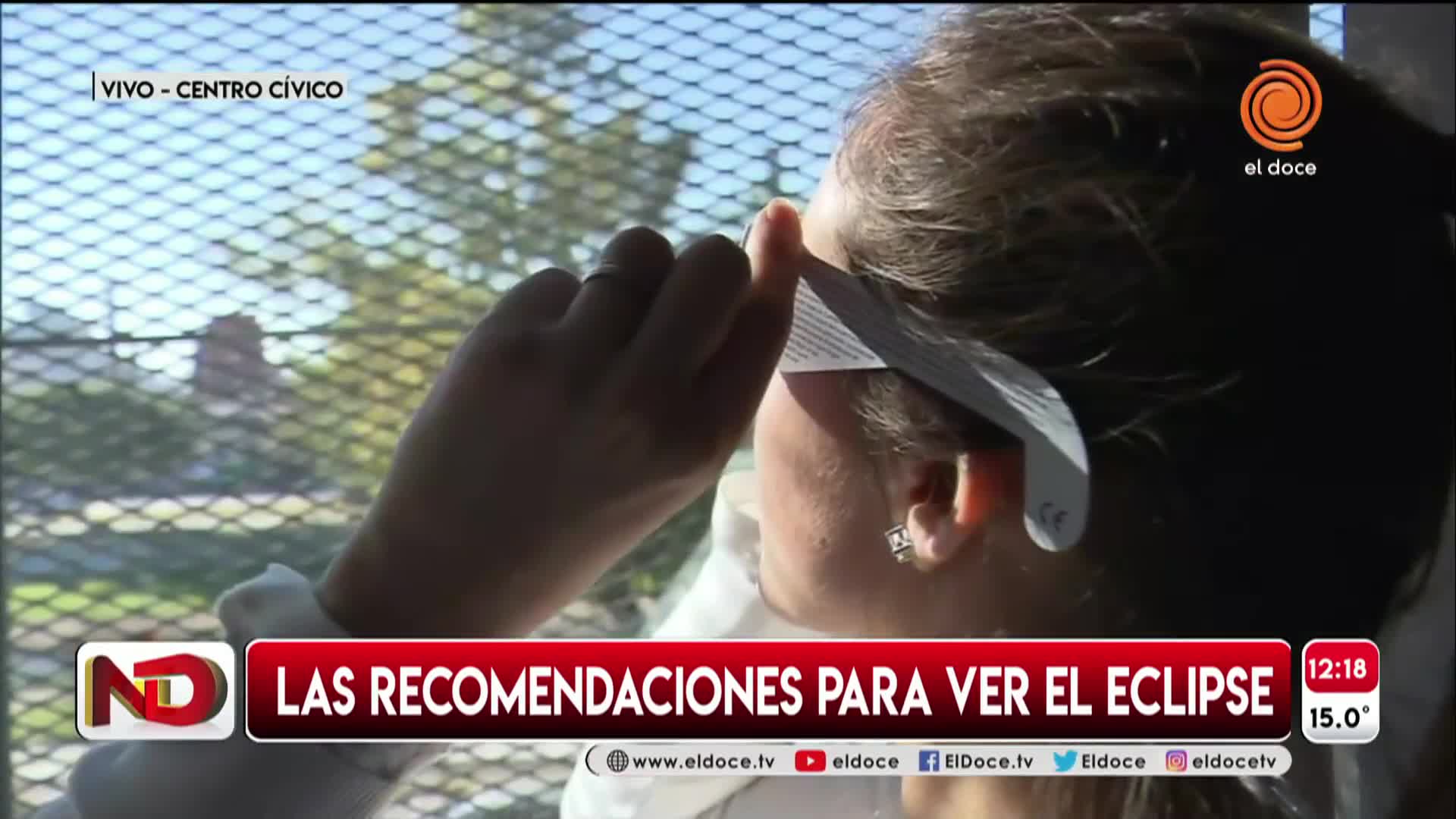 Recomendaciones para ver el eclipse sin dañar los ojos