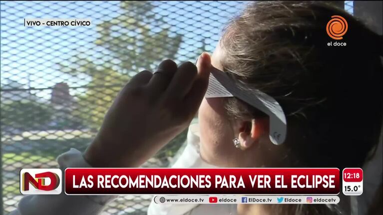 Recomendaciones para ver el eclipse sin dañar los ojos