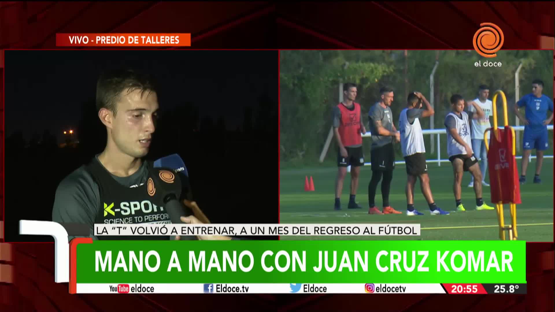 Talleres volvió a los entrenamientos: la palabra de Juan Cruz Komar