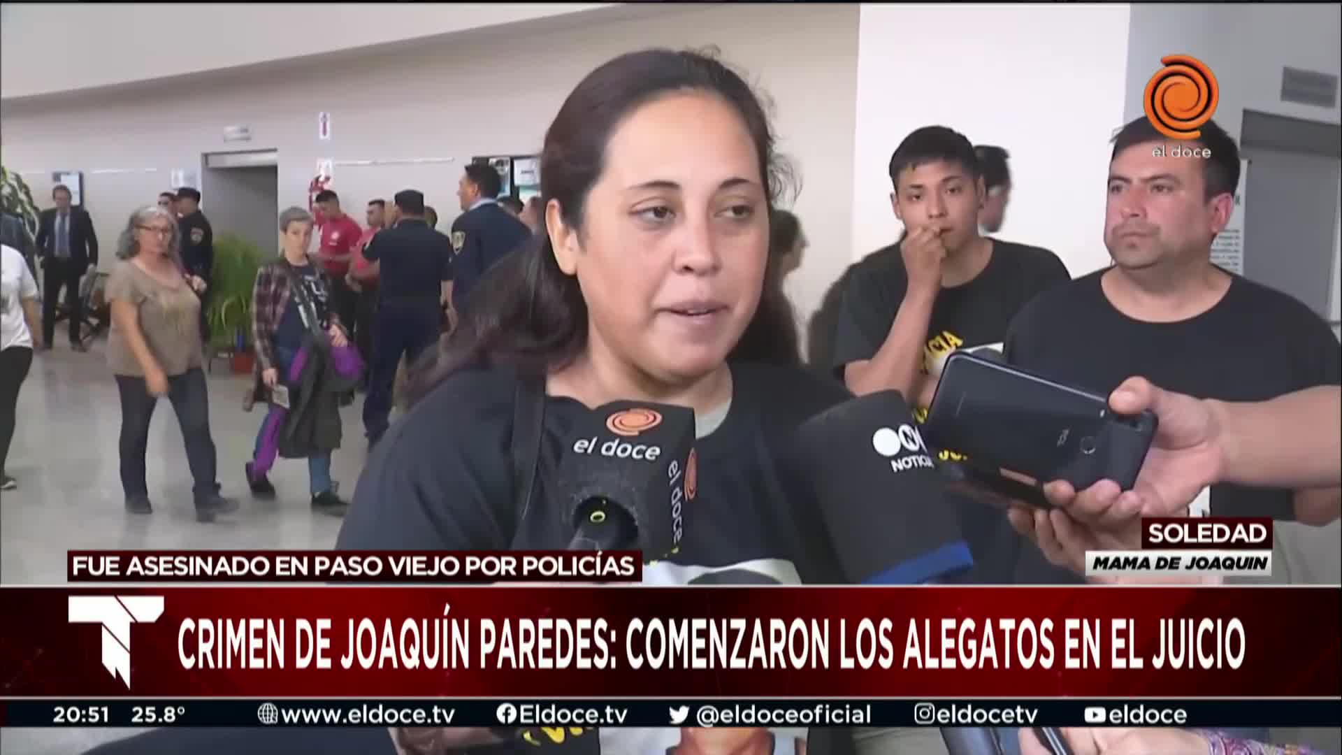 El sentido pedido de la mamá de Joaquín Paredes a los jurados populares