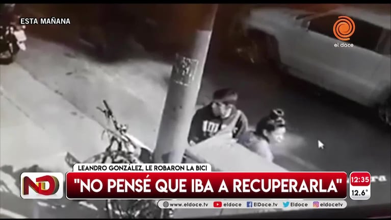 Recuperó la bici que le robaron en su trabajo