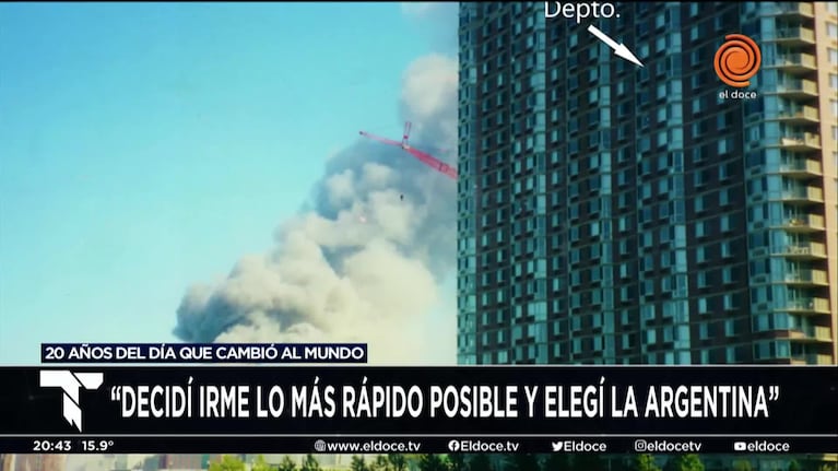 Sobrevivió al 11-S y se mudó a Argentina: "Fue un antes y un después"