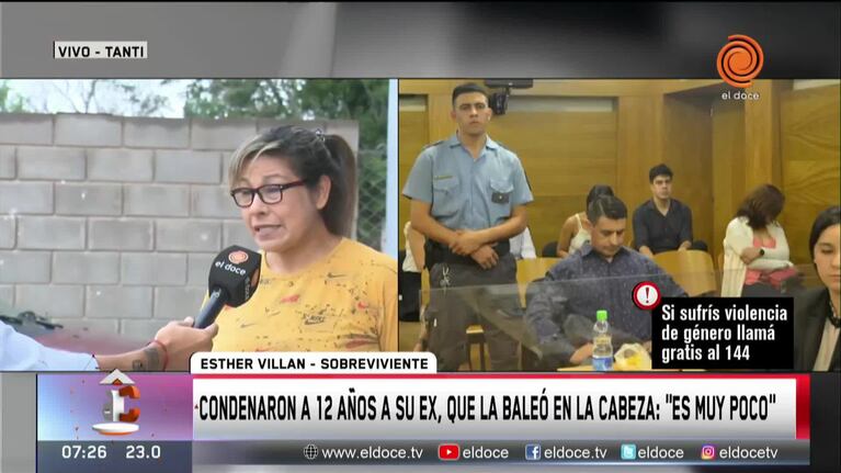 El reclamo de la mujer tras la condena a su ex policía que intentó matarla