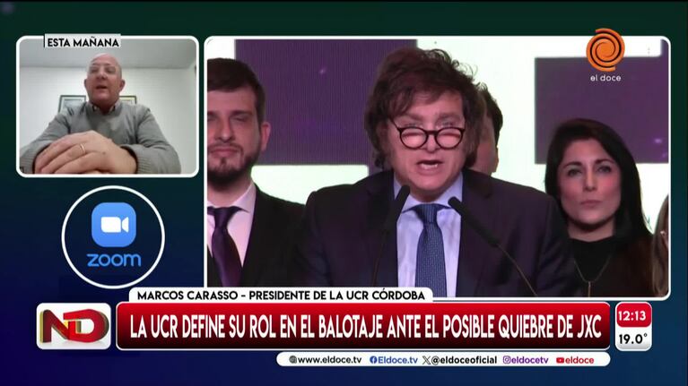 La advertencia de Carasso a Bullrich y Macri por el apoyo a Milei