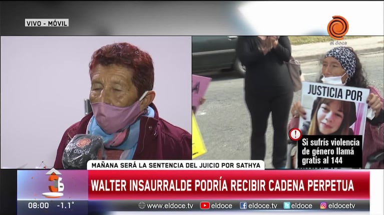 La abuela de Sathya: "Mi hija iba a ir hasta el final, pero no pudo"
