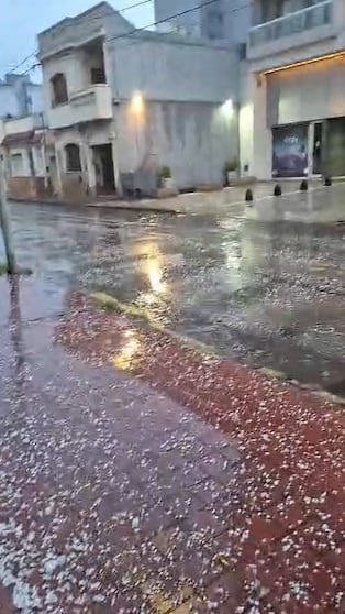 El granizo sorprendió al sur tras el cambio de tiempo