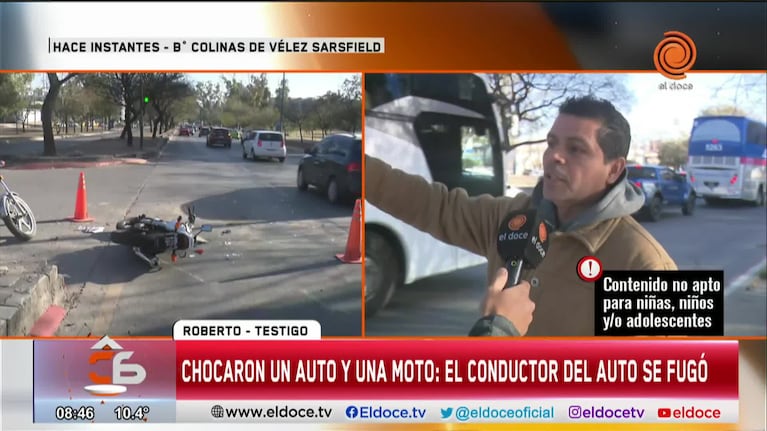 El relato de un testigo sobre el accidente de avenida Vélez Sarsfield