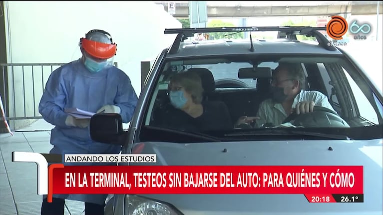 Así funcionan los testeos desde el auto en la Terminal