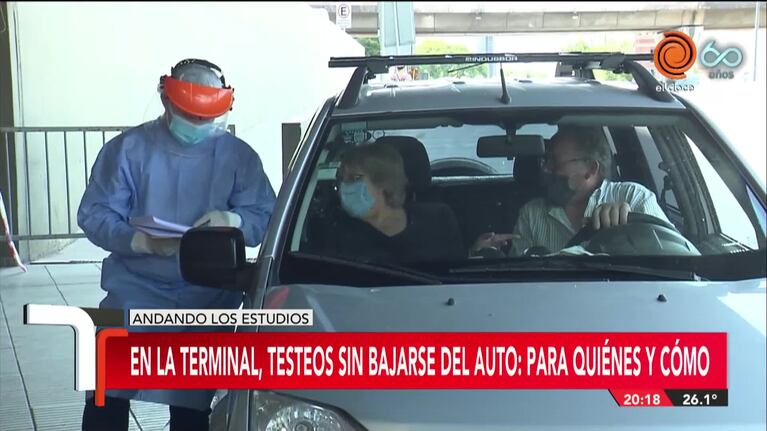 Así funcionan los testeos desde el auto en la Terminal