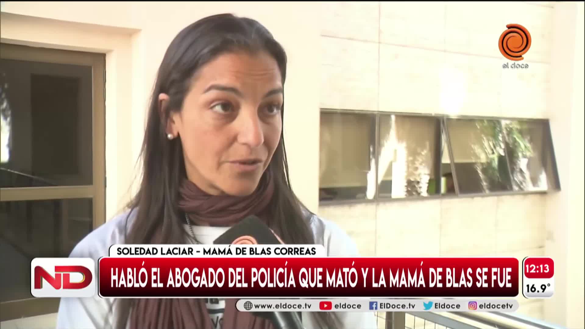 La mamá de Blas explicó por qué se fue cuando habló el abogado del policía Gómez