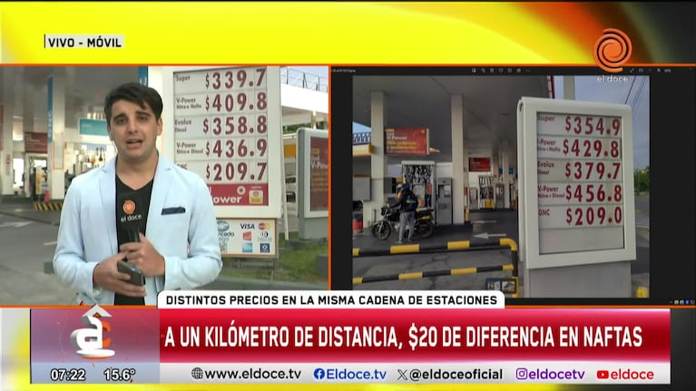 Aumentos dispares entre estaciones de servicio de la misma petrolera