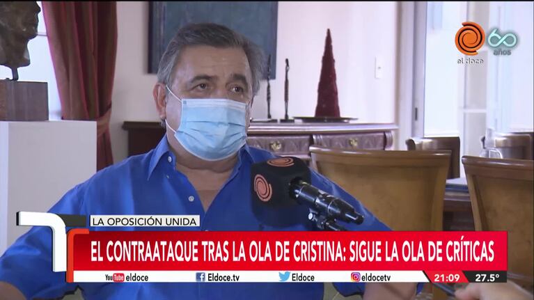 "Golpe a la Constitución": Mario Negri habló sobre la carta de Cristina Kirchner