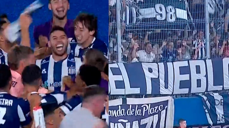 Euforia y alegría total: el festejo de los jugadores de Talleres con la hinchada