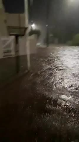 Daños por la tormenta en Río Cuarto